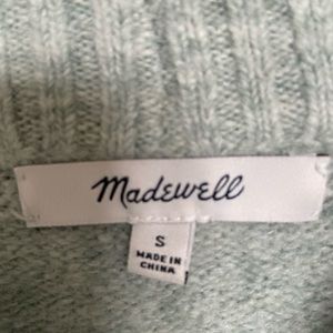 Madewell mint green turtle neck sweater